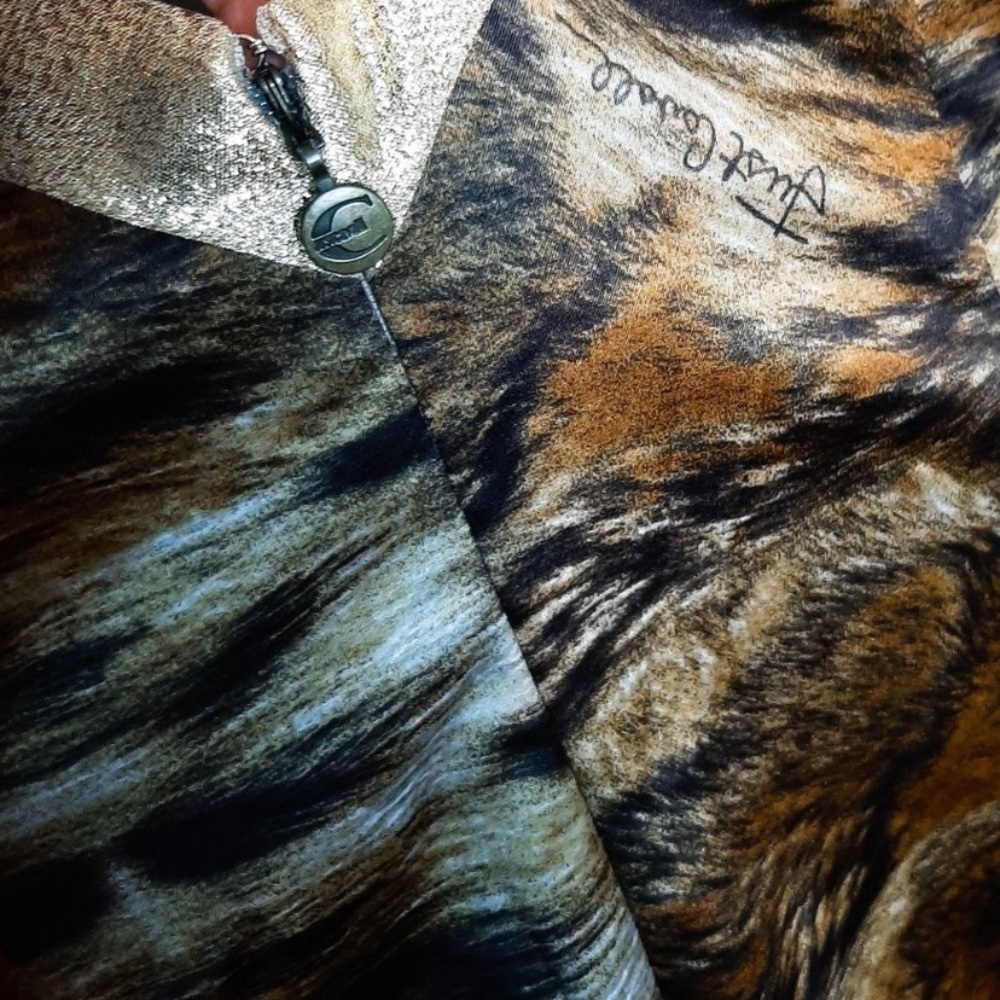 Just Cavalli Animal Print satin midi dress - Picture 5 of 8